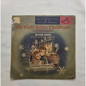 Milton Cross – The Night Before Christmas 1939 Victor Y-9 Shellac 78 Vinyl EX